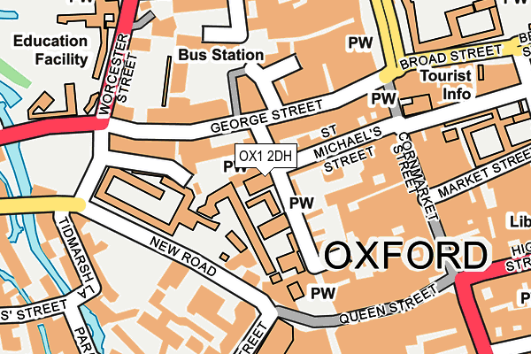 OX1 2DH map - OS OpenMap – Local (Ordnance Survey)