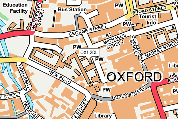 OX1 2DL map - OS OpenMap – Local (Ordnance Survey)