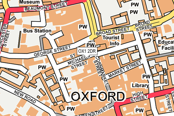 OX1 2DR map - OS OpenMap – Local (Ordnance Survey)