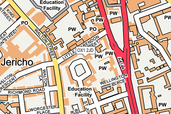 Map of OXFORD UNIVERSITY INNOVATION LIMITED at local scale