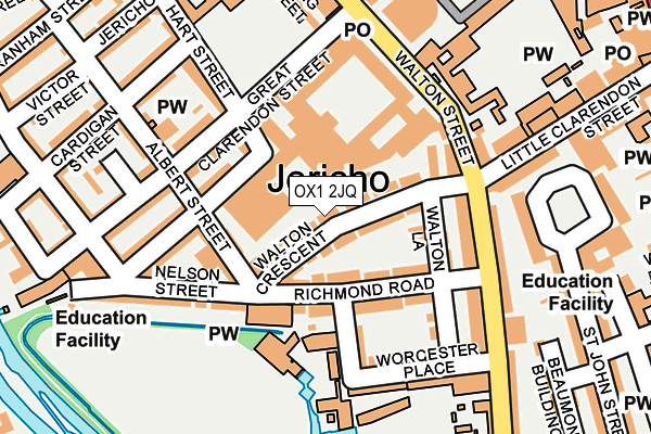 OX1 2JQ map - OS OpenMap – Local (Ordnance Survey)