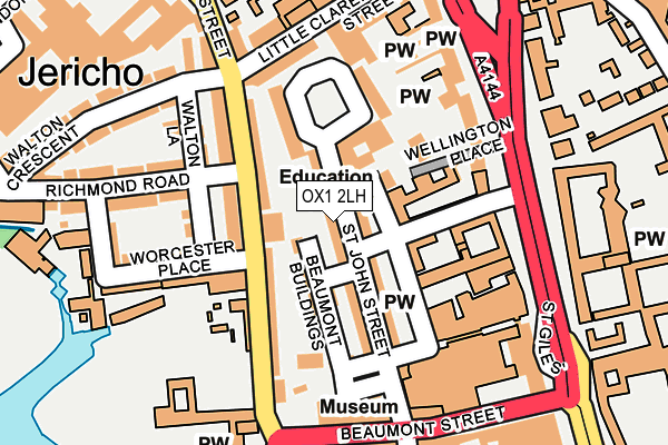 OX1 2LH map - OS OpenMap – Local (Ordnance Survey)