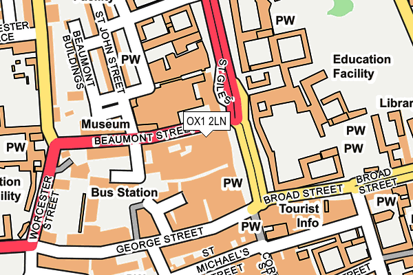 OX1 2LN map - OS OpenMap – Local (Ordnance Survey)
