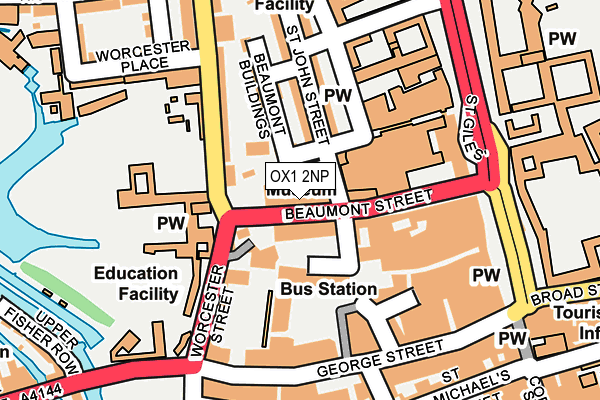 OX1 2NP map - OS OpenMap – Local (Ordnance Survey)
