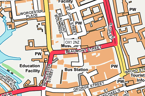OX1 2NZ map - OS OpenMap – Local (Ordnance Survey)