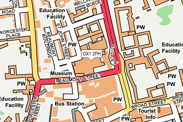 OX1 2PH map - OS OpenMap – Local (Ordnance Survey)