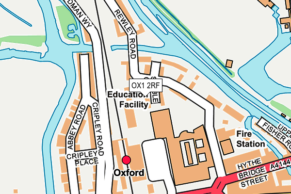 OX1 2RF map - OS OpenMap – Local (Ordnance Survey)