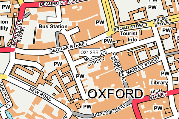 OX1 2RR map - OS OpenMap – Local (Ordnance Survey)