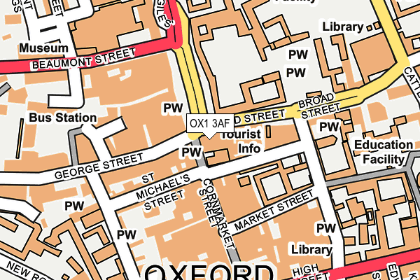 OX1 3AF map - OS OpenMap – Local (Ordnance Survey)
