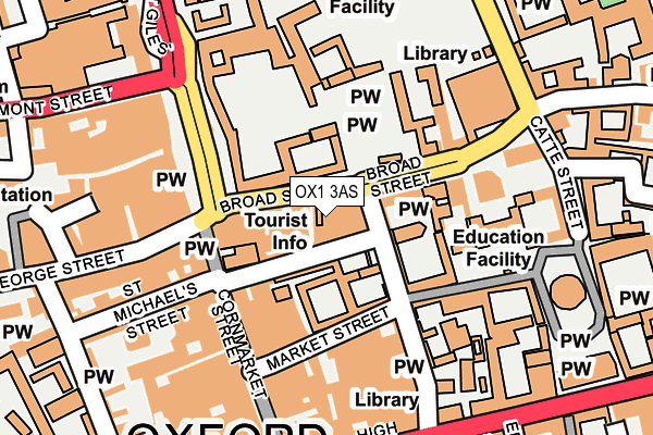 OX1 3AS map - OS OpenMap – Local (Ordnance Survey)