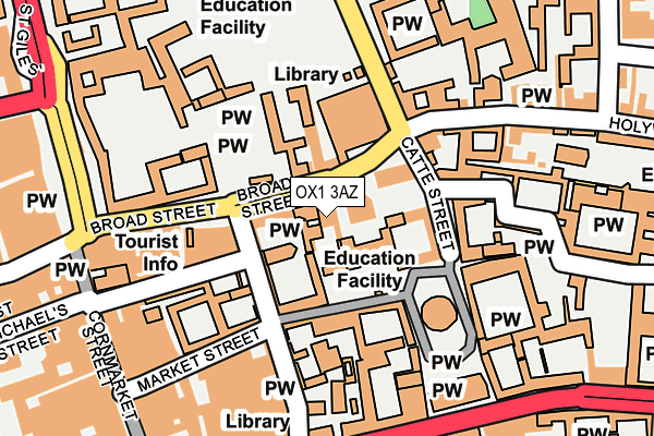 OX1 3AZ map - OS OpenMap – Local (Ordnance Survey)