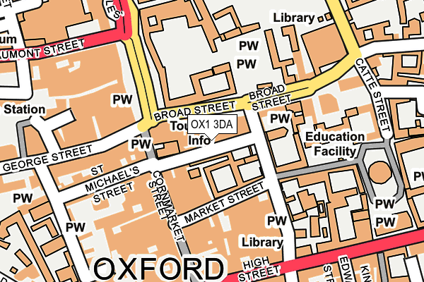 OX1 3DA map - OS OpenMap – Local (Ordnance Survey)
