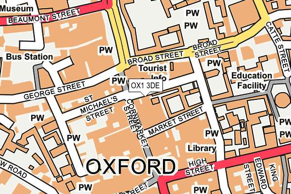 OX1 3DE map - OS OpenMap – Local (Ordnance Survey)