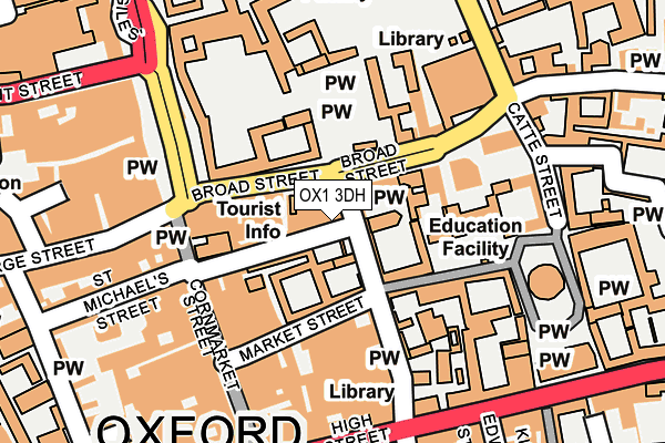 OX1 3DH map - OS OpenMap – Local (Ordnance Survey)