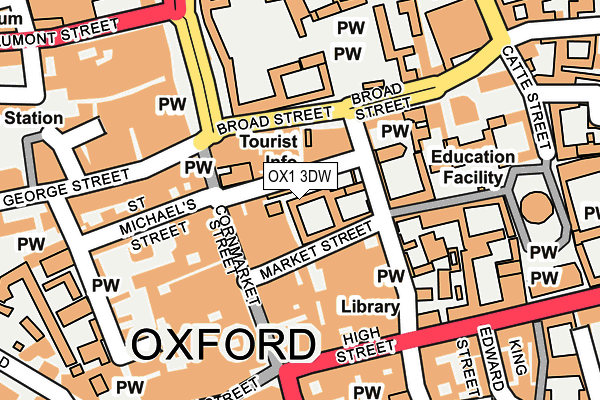 OX1 3DW map - OS OpenMap – Local (Ordnance Survey)