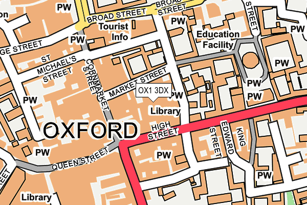 OX1 3DX map - OS OpenMap – Local (Ordnance Survey)