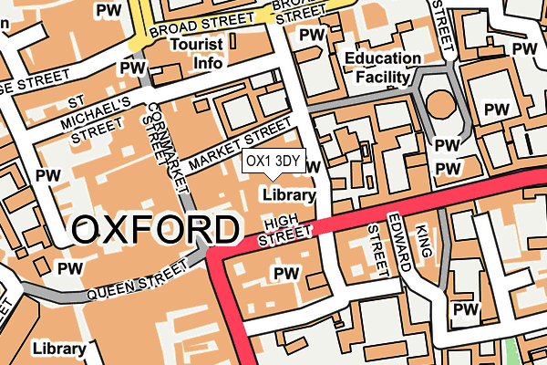 OX1 3DY map - OS OpenMap – Local (Ordnance Survey)