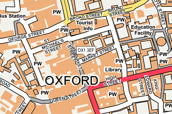 OX1 3EF map - OS OpenMap – Local (Ordnance Survey)