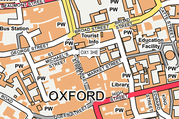 OX1 3HE map - OS OpenMap – Local (Ordnance Survey)