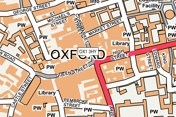OX1 3HY map - OS OpenMap – Local (Ordnance Survey)