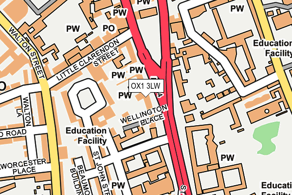 OX1 3LW map - OS OpenMap – Local (Ordnance Survey)
