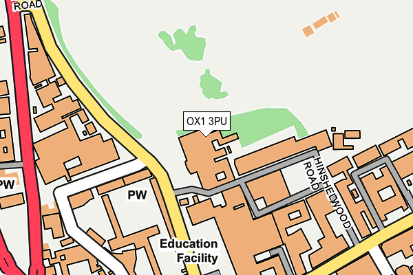OX1 3PU map - OS OpenMap – Local (Ordnance Survey)