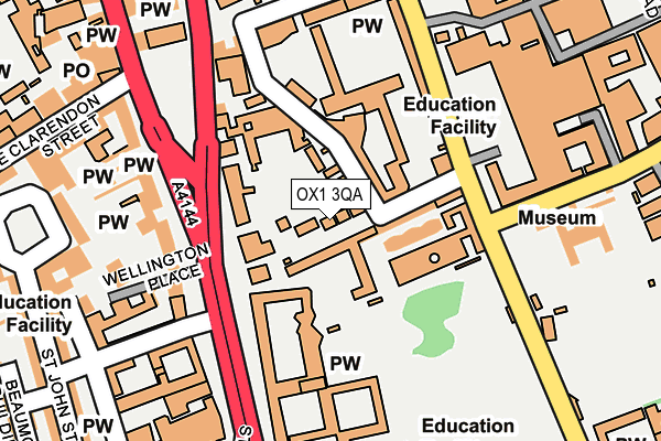 OX1 3QA map - OS OpenMap – Local (Ordnance Survey)