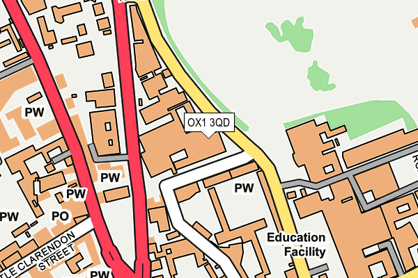 OX1 3QD map - OS OpenMap – Local (Ordnance Survey)
