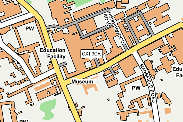 OX1 3QR map - OS OpenMap – Local (Ordnance Survey)