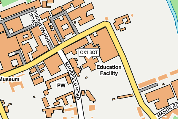 OX1 3QT map - OS OpenMap – Local (Ordnance Survey)