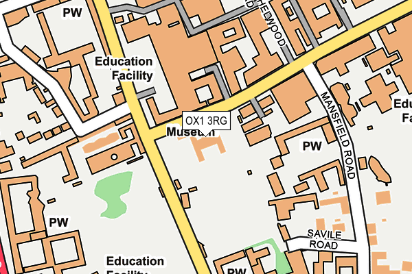 Map of RHODES HOUSE LIMITED at local scale