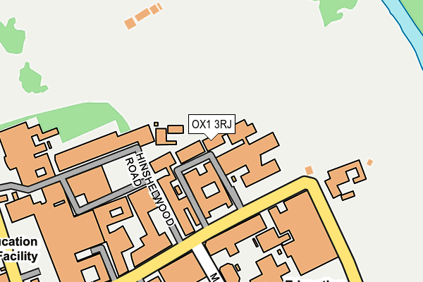 OX1 3RJ map - OS OpenMap – Local (Ordnance Survey)