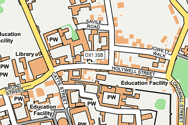 OX1 3SB map - OS OpenMap – Local (Ordnance Survey)
