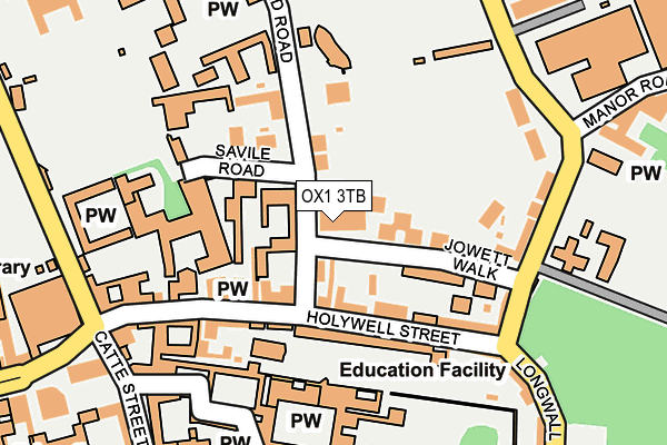 OX1 3TB map - OS OpenMap – Local (Ordnance Survey)