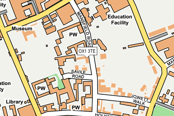 OX1 3TE map - OS OpenMap – Local (Ordnance Survey)