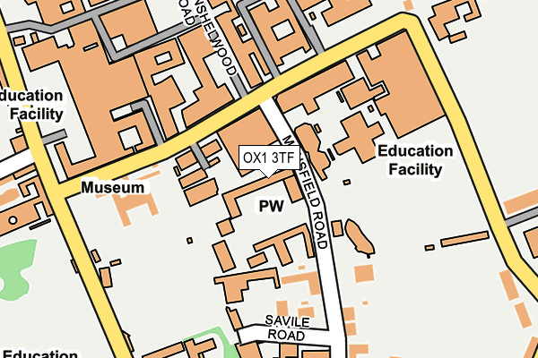 OX1 3TF map - OS OpenMap – Local (Ordnance Survey)