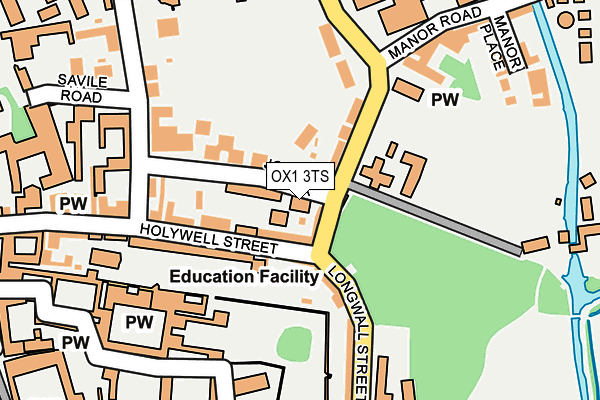 OX1 3TS map - OS OpenMap – Local (Ordnance Survey)