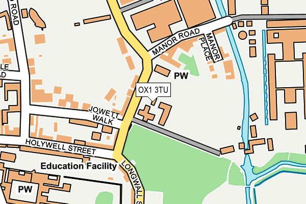 OX1 3TU map - OS OpenMap – Local (Ordnance Survey)