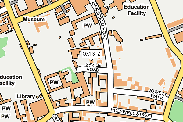 OX1 3TZ map - OS OpenMap – Local (Ordnance Survey)