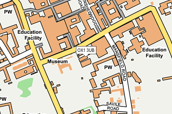 OX1 3UB map - OS OpenMap – Local (Ordnance Survey)