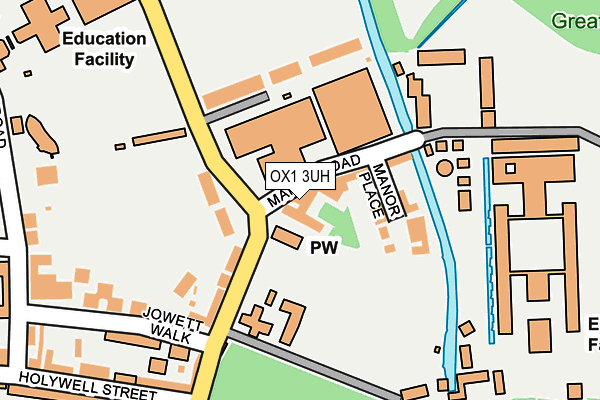 OX1 3UH map - OS OpenMap – Local (Ordnance Survey)