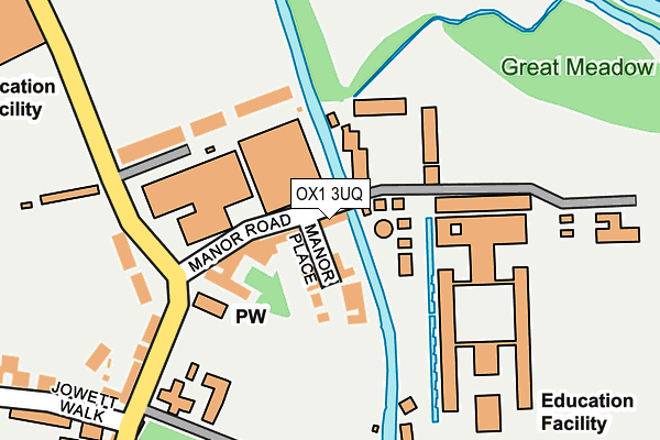OX1 3UQ map - OS OpenMap – Local (Ordnance Survey)