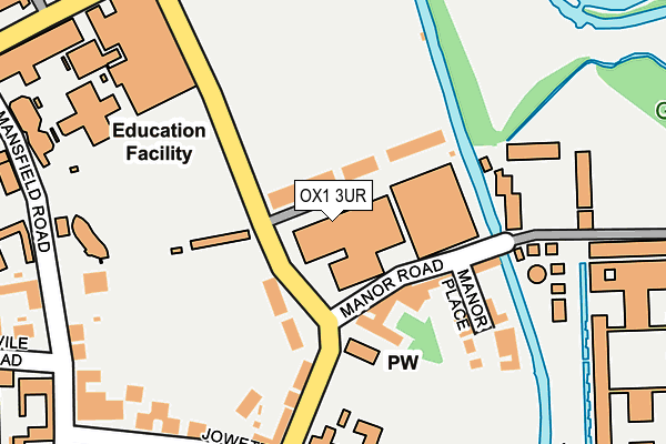 OX1 3UR map - OS OpenMap – Local (Ordnance Survey)