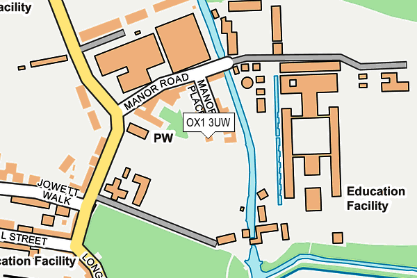 OX1 3UW map - OS OpenMap – Local (Ordnance Survey)