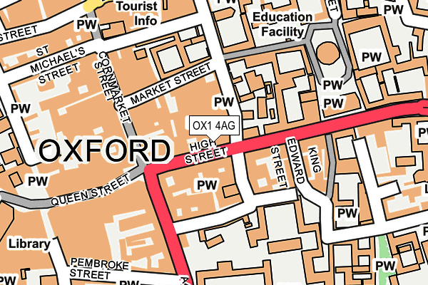 OX1 4AG map - OS OpenMap – Local (Ordnance Survey)