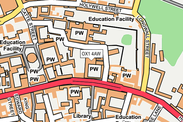 OX1 4AW map - OS OpenMap – Local (Ordnance Survey)