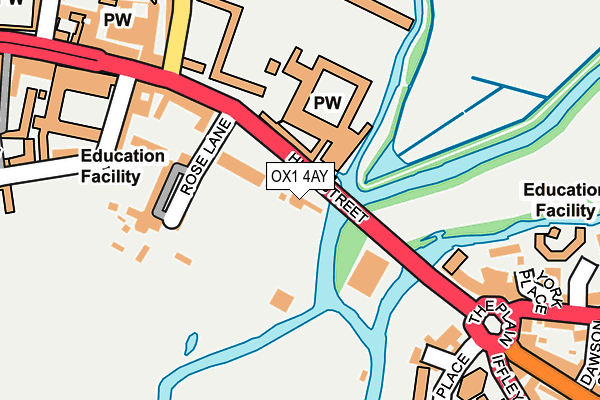 OX1 4AY map - OS OpenMap – Local (Ordnance Survey)