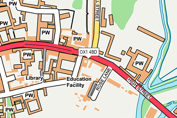 OX1 4BD map - OS OpenMap – Local (Ordnance Survey)