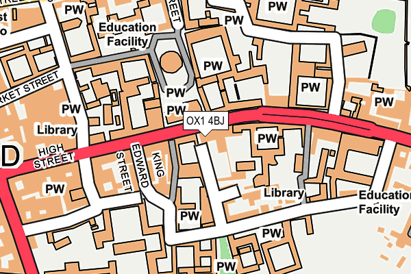 OX1 4BJ map - OS OpenMap – Local (Ordnance Survey)