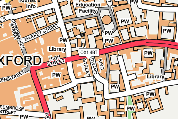 OX1 4BT map - OS OpenMap – Local (Ordnance Survey)